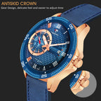 TSERA T1001L-RG-BL-BL Multifunction 3ATM Water Resistant Analog Watch - For Men