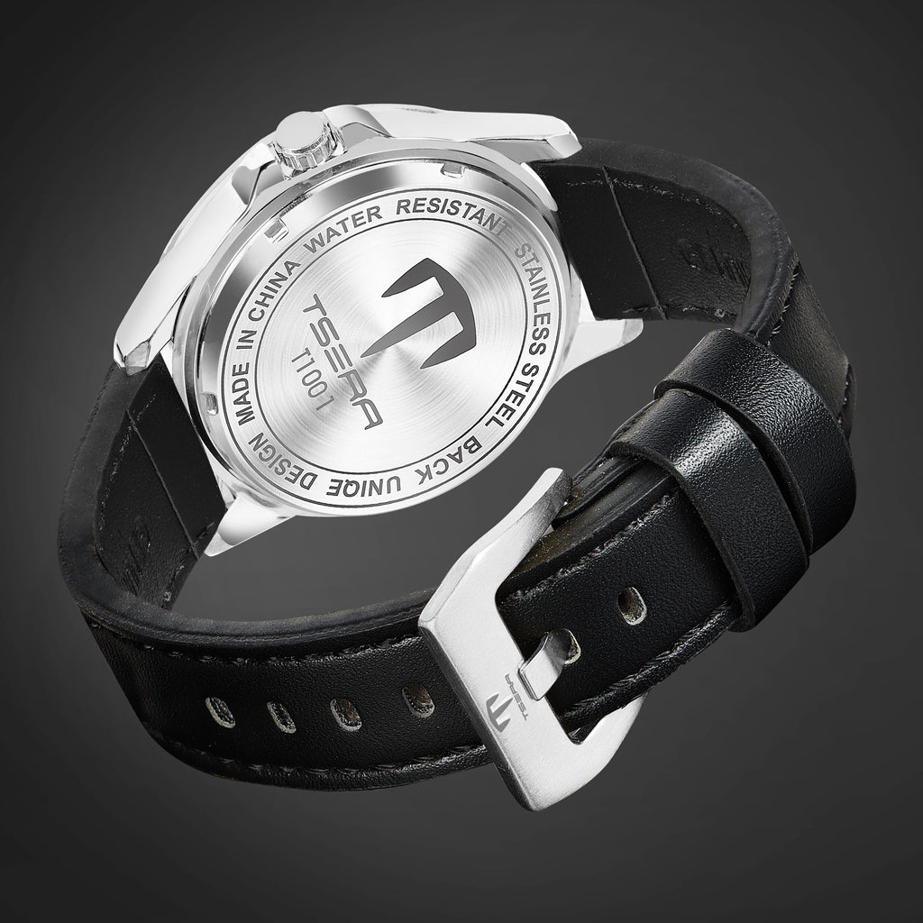 TSERA T1001L-S-B-B Multifunction 3ATM Water Resistant Analog Watch - For Men