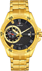 TSERA T1001S-G-B-G Multifunction 3ATM Water Resistant Analog Watch - For Men