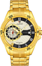 TSERA T1001S-G-S-G Multifunction 3ATM Water Resistant Analog Watch - For Men