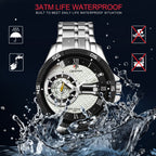 TSERA T1001S-S-S-S Multifunction 3ATM Water Resistant Analog Watch - For Men