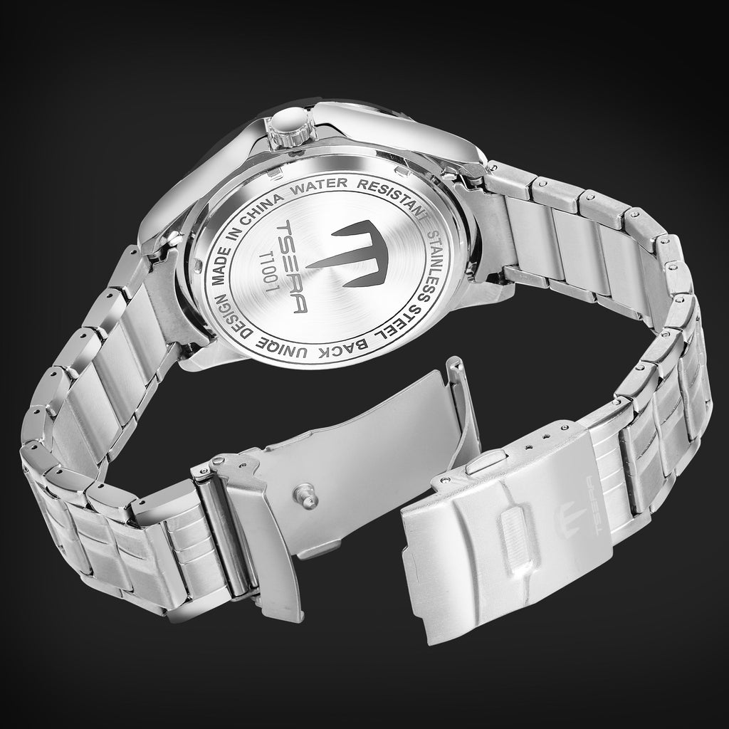 TSERA T1001S-S-S-S Multifunction 3ATM Water Resistant Analog Watch - For Men