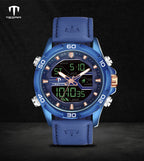 TSERA T1003L-BL-BL-BL Multifunction 3ATM Water Resistant Analog-Digital Watch - For Men