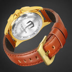 TSERA T1004L-G-G-BR Multifunction 3ATM Water Resistant Analog Watch - For Men