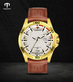 TSERA T1004L-G-S-BR Multifunction 3ATM Water Resistant Analog Watch - For Men