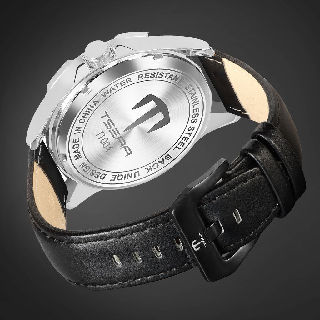 TSERA T1004L-S-YL-B Multifunction 3ATM Water Resistant Analog Watch - For Men