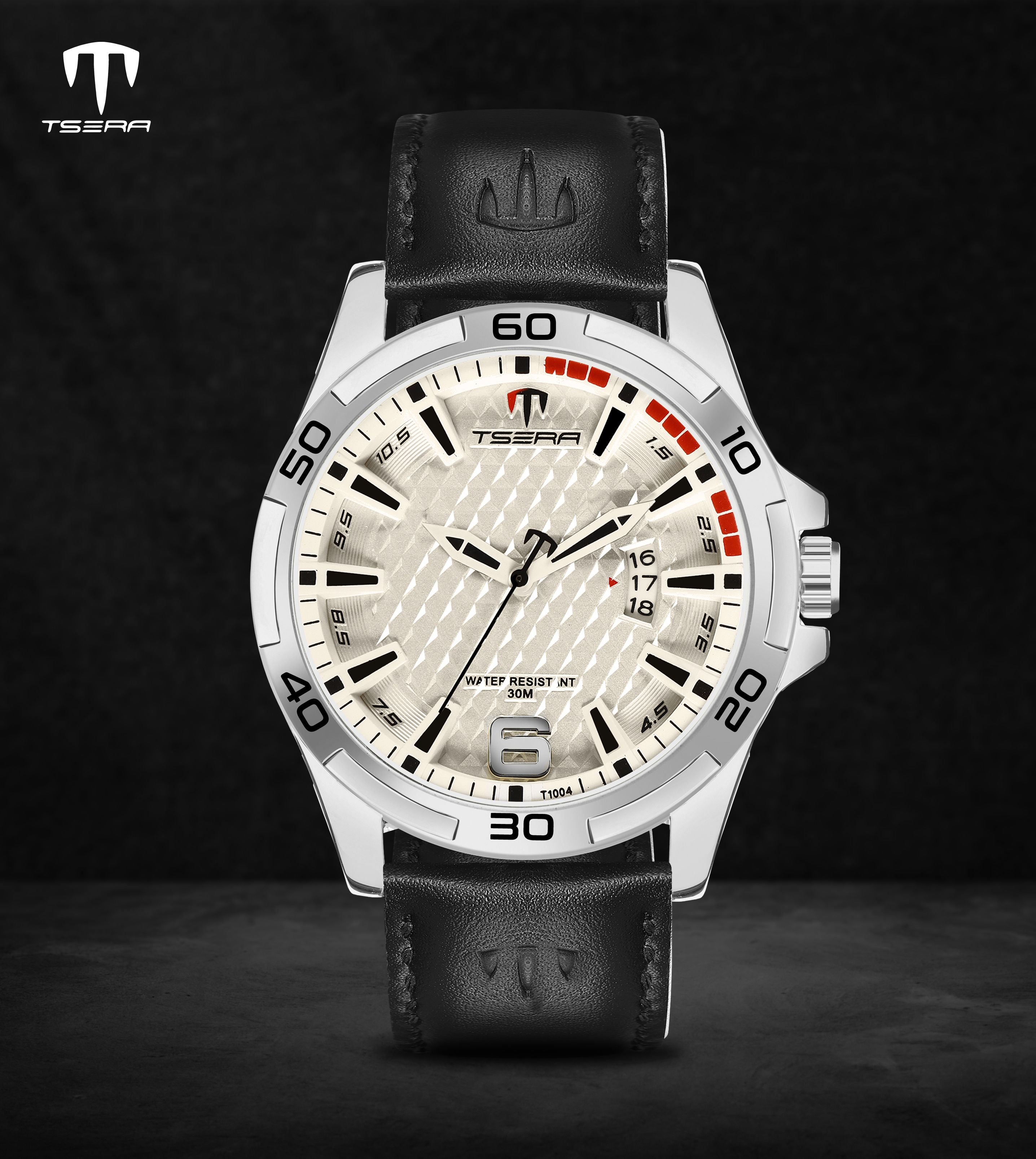 TSERA T1004L-S-YL-B Multifunction 3ATM Water Resistant Analog Watch - For Men