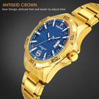 TSERA T1004S-G-BL-G Multifunction 3ATM Water Resistant Analog Watch - For Men