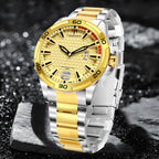 TSERA T1004S-S-G-G Multifunction 3ATM Water Resistant Analog Watch - For Men