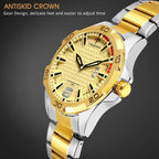 TSERA T1004S-S-G-G Multifunction 3ATM Water Resistant Analog Watch - For Men