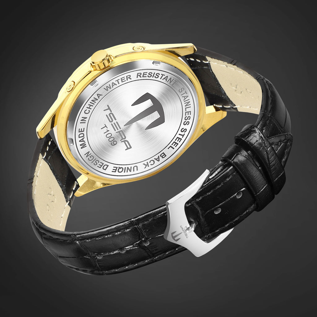 TSERA T1009L-G-B-B Multifunction 3ATM Water Resistant Analog Watch - For Men