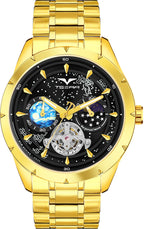 TSERA T1009S-G-B-G Multifunction 3ATM Water Resistant Analog Watch - For Men