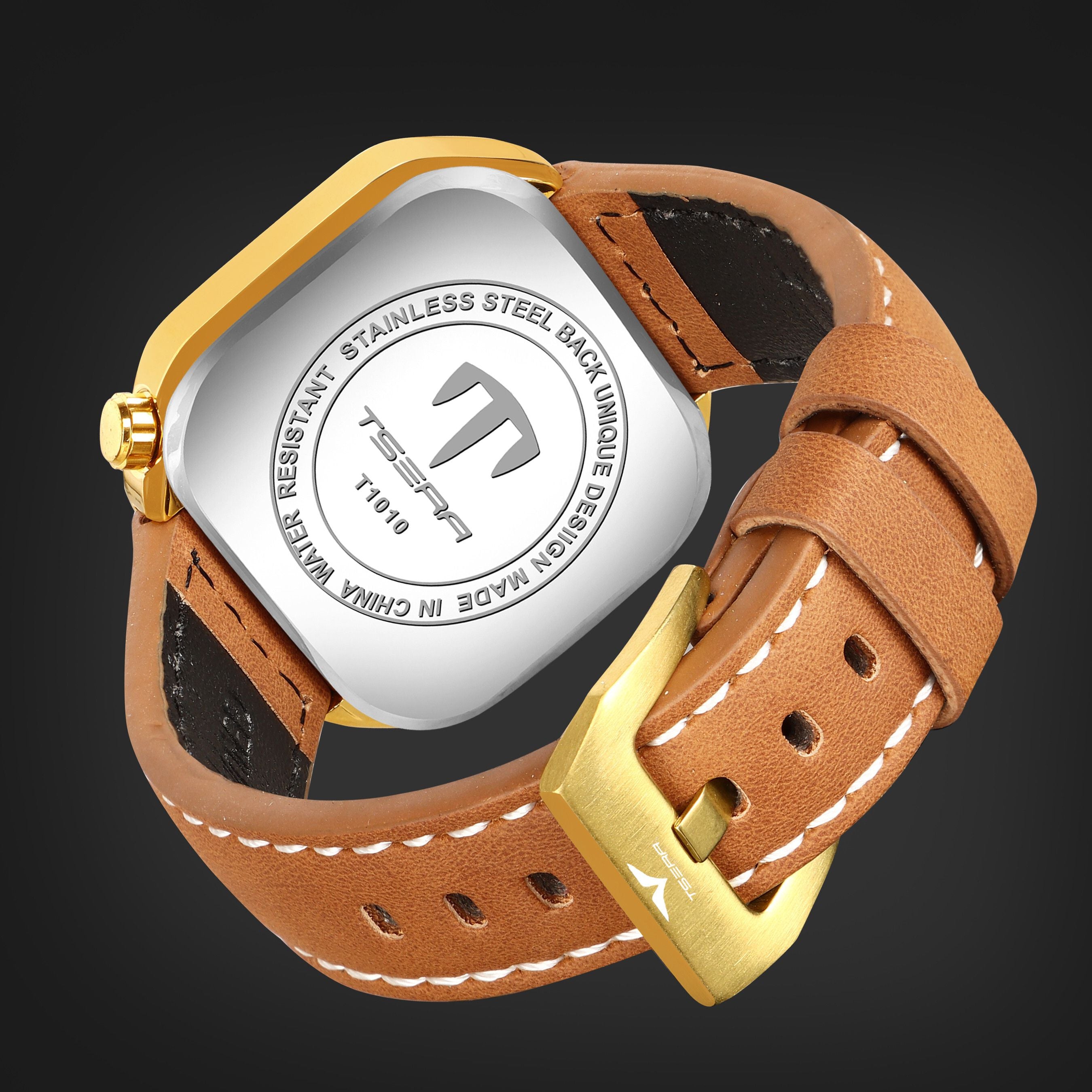 TSERA T1010L-G-W-TN Multifunction 3ATM Water Resistant Analog Watch - For Men