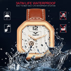 TSERA T1010L-RG-W-BR Multifunction 3ATM Water Resistant Analog Watch - For Men