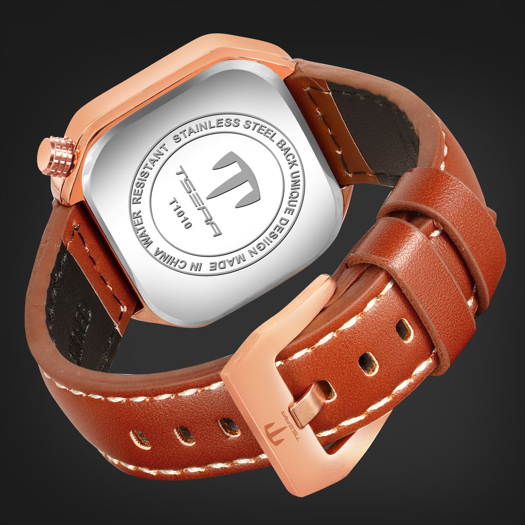 TSERA T1010L-RG-W-BR Multifunction 3ATM Water Resistant Analog Watch - For Men