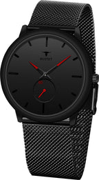 RUSTET Thin Minimalist - Fashion Unisex Dress with Stainless Steel Mesh Band Analog Watch - For Men