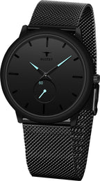 RUSTET Thin Minimalist - Fashion Unisex Dress with Stainless Steel Mesh Band Analog Watch - For Men