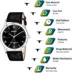 RUSTET TW00ZR347 3ATM Water Resistant Analog Watch - For Men