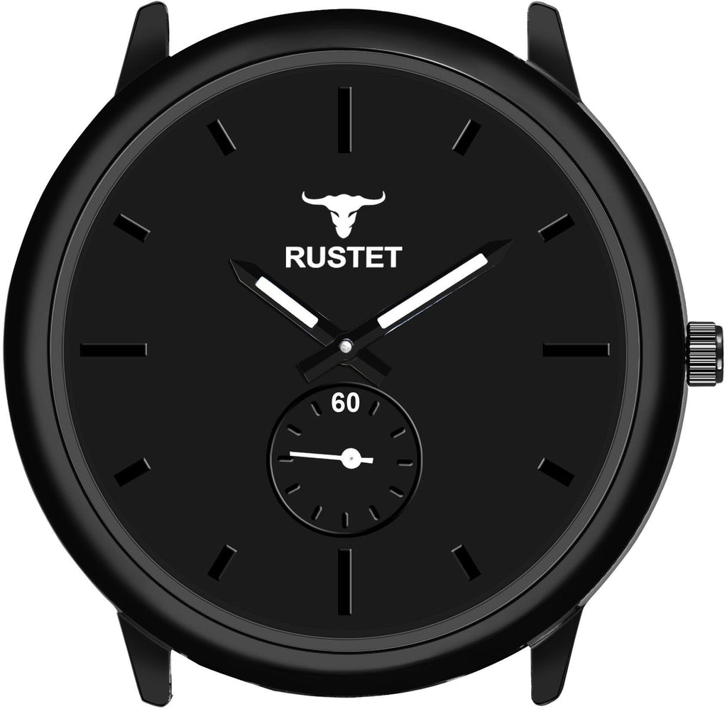 RUSTET Working Chronograph Black Edition Mesh Safer Strap Analog Watch - For Men