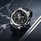 RUSTET Sports Watch with PU Strap 5 ATM Waterproof Analog-Digital Watch - For Men