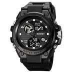 RUSTET Sports Watch with PU Strap 5 ATM Waterproof Analog-Digital Watch - For Men