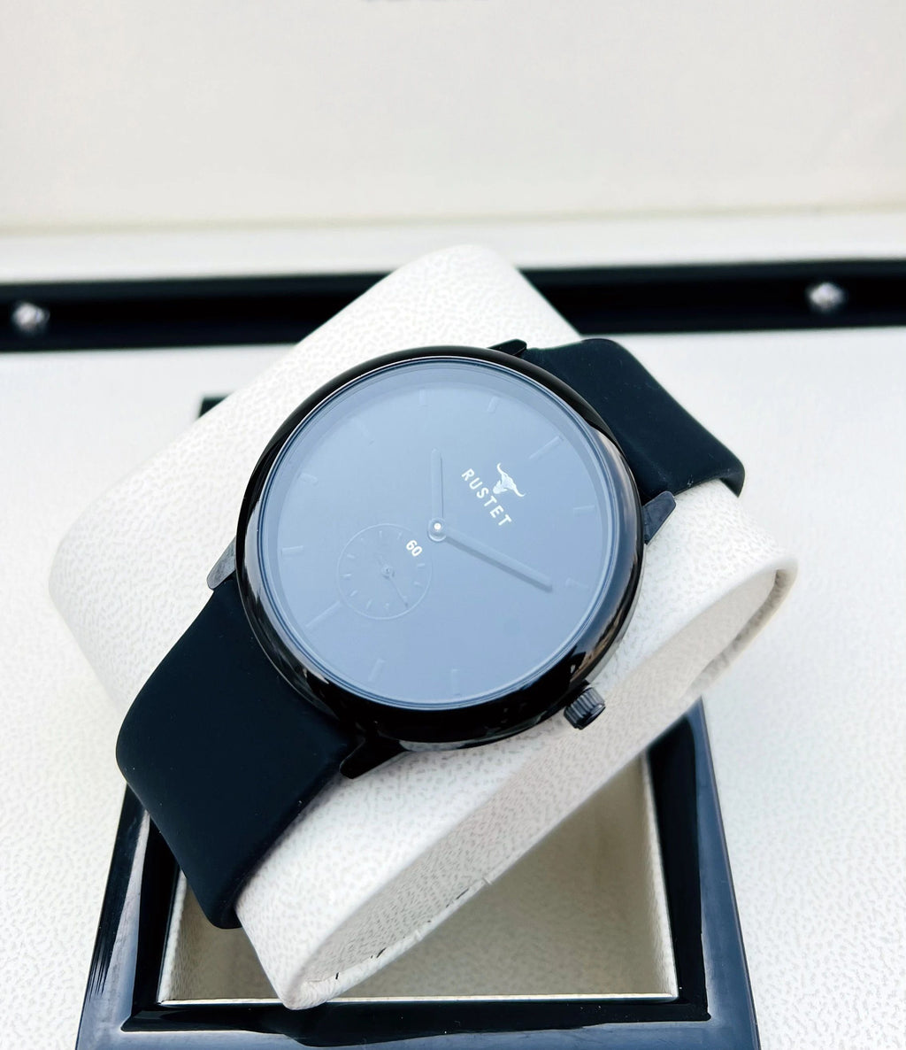 RUSTET 9185 Classy Look Black Dial Chronograph Watch For Men's Analog Watch - For Men