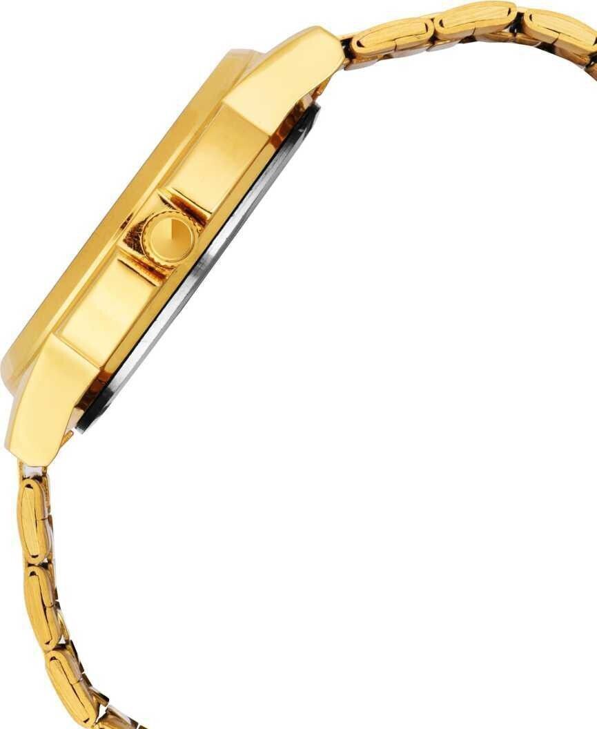 RUSTET RSTET-LS3062 ORIGINAL GOLD PLATED DAY & DATE FUNCTIONING WATCH FOR BOYS Analog Watch - For Men